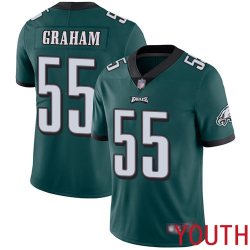 Youth Philadelphia Eagles #55 Brandon Graham Midnight Green Team Color Vapor Untouchable NFL Jersey
